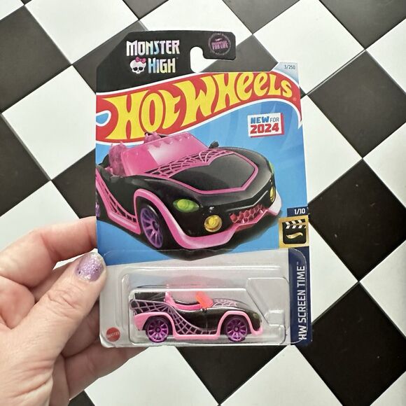 MONSTER HIGH Body Glitter and Hot Wheels GOUL MOBILE 3 Monster High - Picture 5 of 8